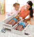 Badger Basket Toy Doll Sofa and Daybed Combo with Trundle Bed for 18 inch Dolls, White/Multi