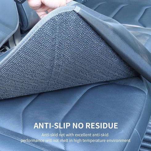 Viaviat 2 Car Seat Protector Leather Waterproof Child Safety Seat Protector Cover with Thick Pad and Large Pockets