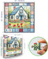 500 Cozy Country 20 20 Inches Cottage Bloom Piece Jigsaw Puzzle for Adults, House Garden Scene with Tulips, x