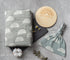 Miaoberry 100% Organic Cotton Muslin Blanket - Sage Green Rainbow Baby Swaddle Set for Newborns