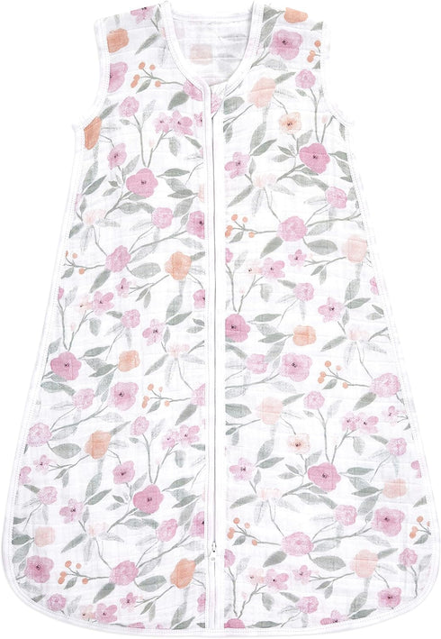 aden + anais Baby Sleeping Bag, Wearable Swaddle Blanket for Girls &