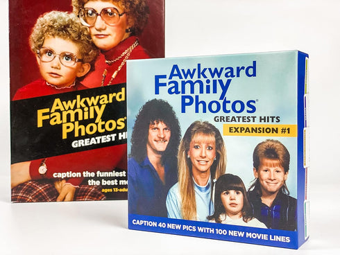 AWKWARD FAMILY PHOTOS GREATEST HITS: EXPANSION #1 GAME with New Hilarious Movie Lines
