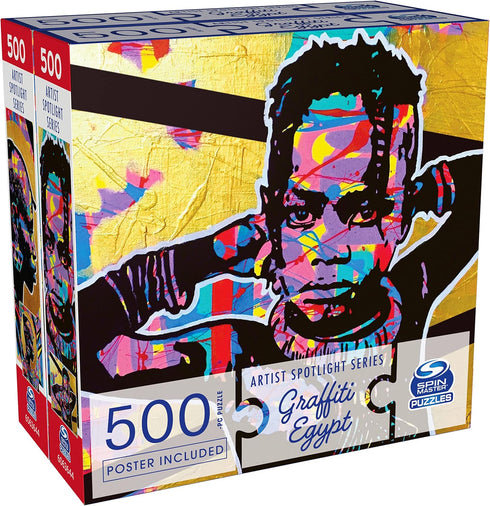 Spin Master Puzzles, 500-Piece 2 Jigsaw Puzzle Bundle, Battle of Roses & Morning Graffiti, for Ages 12+