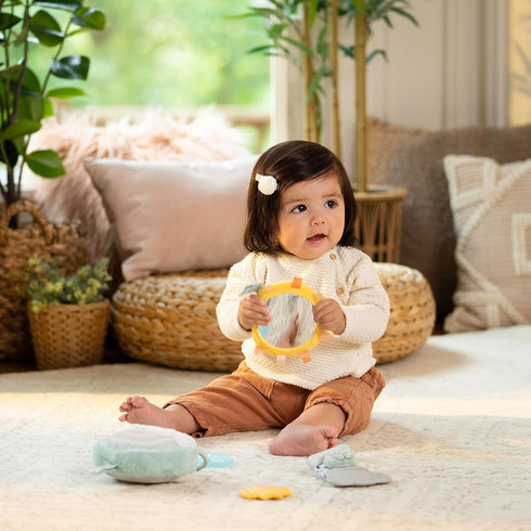 Ingenuity Set 2 Calm Springs Soothing Essentials Gift - Musical Toy, Rattle, Mirror, Teethers for Baby