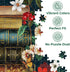 1000 BenBen Puzzles for Adults Pieces, Vintage Books and Wildflower Jigsaw Puzzle with Letters on Back, Challenging