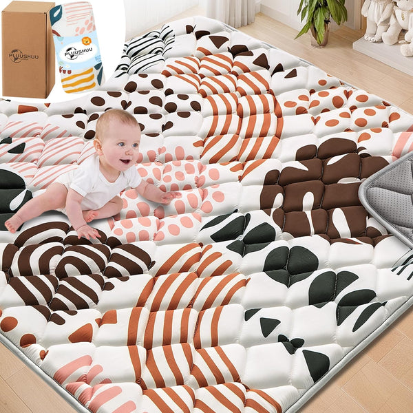 Baby Play Mats for Floor, 50x50 Playpen Mat for Babies, Extra Thicker