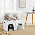 Sweet Jojo Designs Woodland Bear Racoon Boy or Girl Small Fabric Toy Bin Storage Box Chest For Baby Nursery or Kids