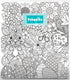 55.1 23.6 Inch Jumbo Easter Mandala Coloring Poster - Easter Egg Bunny Flower DIY Drawing Color-in Paper Blank Art