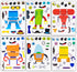 24 Make A Robot Stickers for Kids - Fun Craft Project and Birthday Party Favors for Children 3+