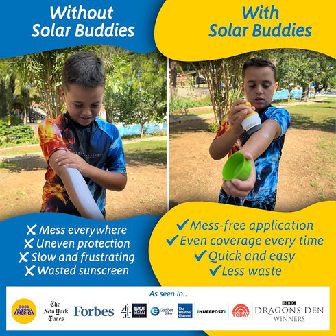 Set Set Blue Bag Bundle For Solar Buddies Refillable Roll On Sunscreen Suncream Applicator Bag Bundle With Applicator
