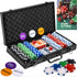 Queensell Poker Set with 300 Poker Chips 11.5 Gram for Texas Holdem