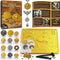 PIBEX Pirate Treasure Coins Dig Kit Dig & Collect 16+ Ancient Metal