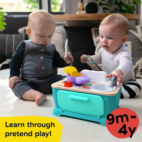 Baby Einstein + Hape Magic Touch Kitchen Pretend to Cook Toy with Real Sounds and Music, Ages 9 Months+