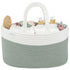 Pack 2 Muslin Nursing Cover of and Rope Diaper Caddy Organizer Bundled by Comfy Cubs