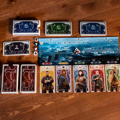 10+, 2-4 30 Knarr Board Game - Form the Greatest Band of Vikings! Thrilling Exploration and Strategy Game, Fun Family