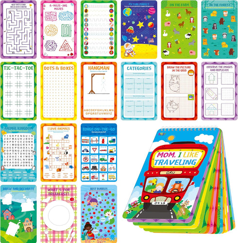 SpriteGru 31 Dry Erase Activities Book, Reusable & Erasable Game Pad, Explore