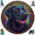 Ruikiyart Wooden Puzzles for Adults, 5MM 500 Pieces Happy Labrador Wooden Jigsaw