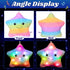 13" Cuteoy Musical Rainbow Star Plush Pillow Glowing Twinkle Night Light Stuffed Animal LED Toys Adjustable Volume