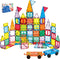 Anbalulu Magnetic Building Tiles, 134PCS Large Magnet Building Set,Magnetic Blocks, 3D STEM
