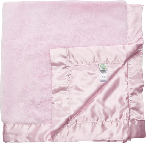 Little Me Plush Swaddling Receiving Blanket for Baby, 30 x 27 Inches, Soft and Cozy