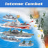 Playset, 12 3 3 3 4 5 6 Aircraft Carrier Toy Military Toys, Launch Battleship Toy with Pcs Green Army Men, Small Yets