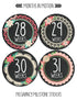 Pregnancy Weekly Belly Growth Stickers - Large Set of 36, Maternity Keepsake Photo Prop