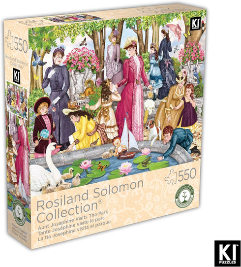 KI Puzzles 550 Piece Puzzle for Adults - Aunt Josephine Visits Rosiland Solomon Victorian Jigsaw 24x18