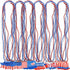 36PCS Fourth of July Necklaces Beads: Patriotic Accessories Bulk Memorial Day Party Favors Decor