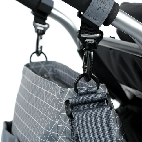 Lassig Stylish Tiles Grey Marv Shoulder Diaper Bag by