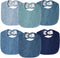 Muslin Baby Bibs for Unisex Boys Girls, Cotton Drool Bibs, Adjustable Newborn