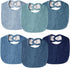 Muslin Baby Bibs for Unisex Boys Girls, Cotton Drool Bibs, Adjustable Newborn