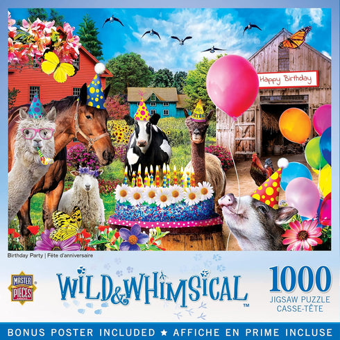 MasterPieces 1000 Piece Jigsaw Puzzle For Adults, Family, Or Kids - Birthday Party - 19.25"x26.75"