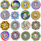nobleboy 50 Pack Funny Fidget Spinner Toys Bulk Mini,Birthday Gifts Party Favors Supplies