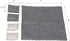 Dollhouse Bedding 5 Piece Set with Comforter & Pillows, Realistic Bedroom Accessories for 6 inch Dolls, Gray and White