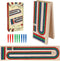 GOTHINK Folding Cribbage Board Game Set, Classic Wooden Cribbage Boards Game for