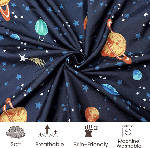 3 Pack Pack Pack PHF Soft Mini Crib Sheets, Space Silky N Play Sheets for Baby Boys Girls Neutral, Universal Fit for N