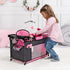 Bayer Design Dolls Multi Bed - Black, Pink, Hearts - Accessory Set for Dolls Up to 18"