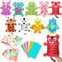WATINC 9Pack Hand Puppet Art Craft - DIY Making Your Own Paper
