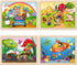 SYNARRY Large Animals Wooden Puzzles for Kids 4 in 1 Gift Box(12.2 * 9.4 in) - FSC Certified, Jigsaw Puzzles for Toddlers 2-4, Puzzles for Kids Ages 4-6, Wood Toys Gifts for 3 4 5 Year Old Boys Girls