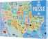 1000-piece USA Map Jigsaw Puzzle & Poster 50 States | Illustrated American Landmarks | Rainy Day, Fun At Home Activities, Travel Gifts, Birthday Present, Wall Art