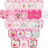 Cotton Waterproof Baby Bibs - 24Pcs Adjustable Hook Loop Closure Bib for