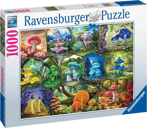 1000 17312 Ravensburger Beautiful Mushrooms Piece Jigsaw Puzzle for Adults - - Every Piece is Unique, Softclick