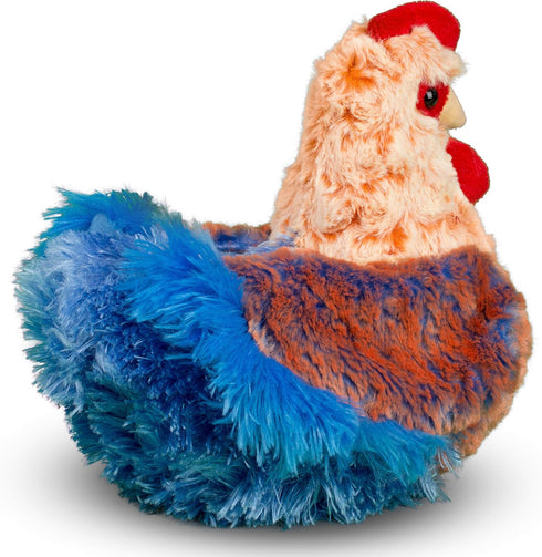 Douglas Henrietta Blue Lace Hen Plush Stuffed Animal Chicken