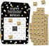 Big Dot of Happiness Adult Happy Birthday Bingo Cards - Gold | Find The Guest Game for Birthday Party - Set of 18