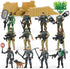JOYIN 16 PCs Army Men Playset with 12 Realistic Army Ranger Men
