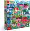 eeBoo Piece and Love Swedish Fishing Village 1000 Piece Square Puzzle, Glossy Sturdy Pieces