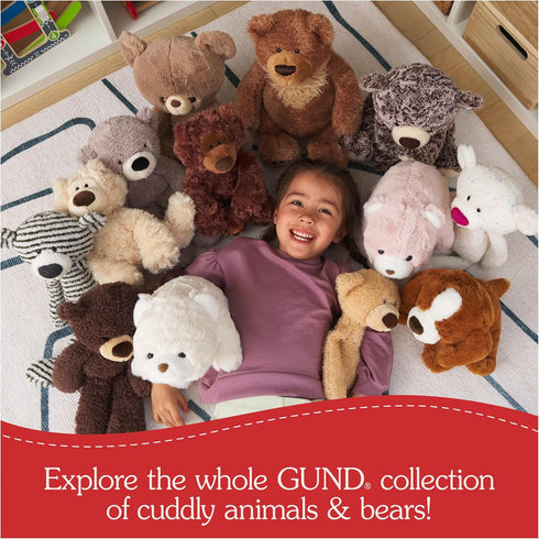 1 10 GUND Cedar Red Panda Plush, Premium Red Panda Stuffed Animals for Ages and Up, Orange/Blue