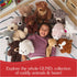 1 10 GUND Cedar Red Panda Plush, Premium Red Panda Stuffed Animals for Ages and Up, Orange/Blue