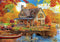 Buffalo Games - Angelo Bonito - Autumn Lake House - 500 Piece Jigsaw Puzzle for Adults - Perfect for Game Nights