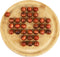 TOWO Wooden Solitaire Game Peg Solitaire Puzzle Toy, Classic Board Game with Wooden Balls